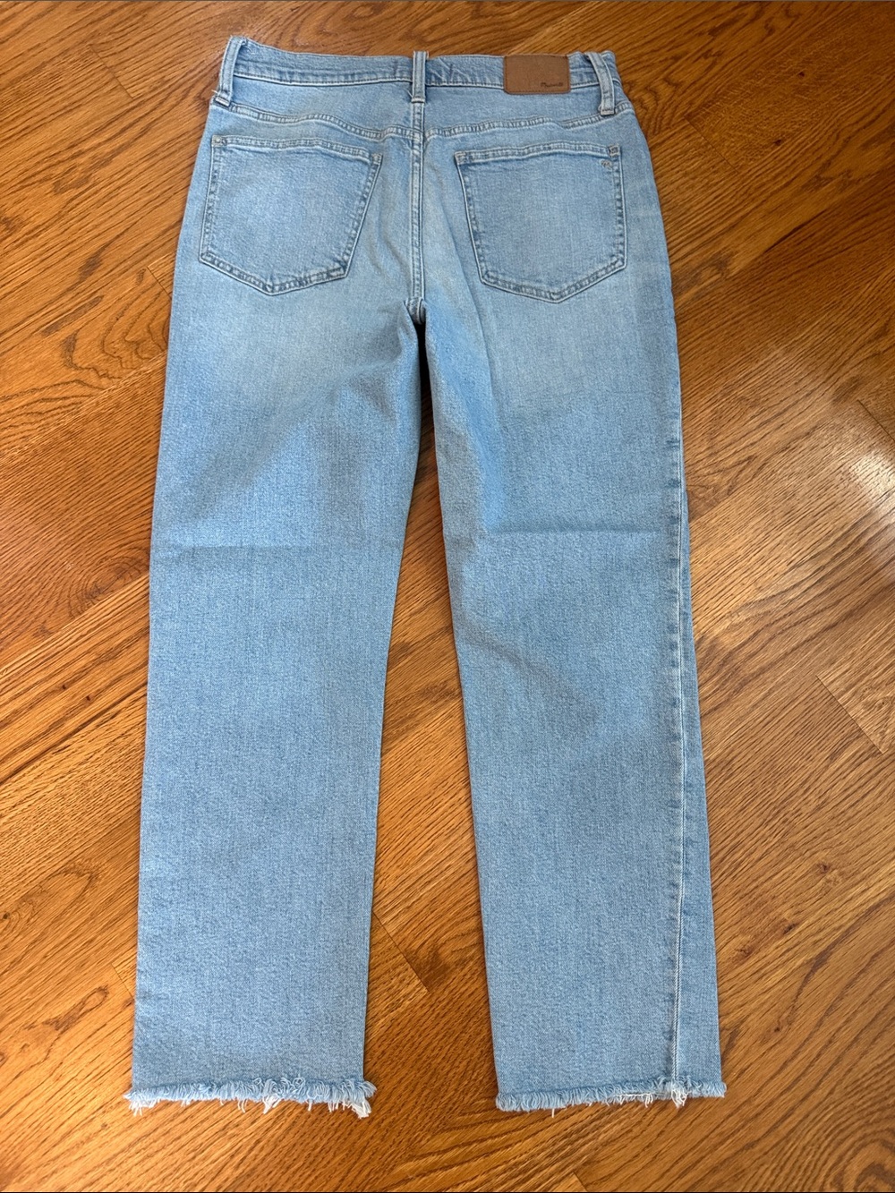 Madewell The Perfect Vintage High Rise Straight Jeans Raw Hem 29 - Picture 5 of 13
